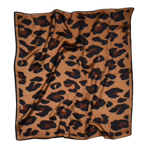 Sneakyfox silk scarf Kylie chocolate